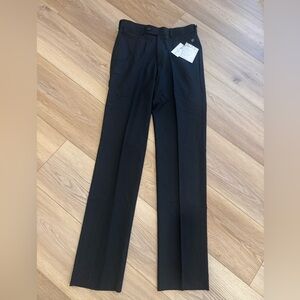 Men’s Classic Pleated Dress Pants Black